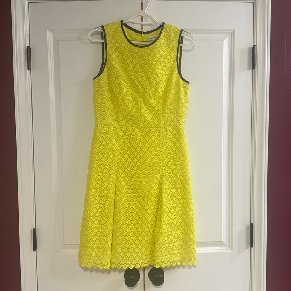 Yellow dress•Calvin Klein•size6